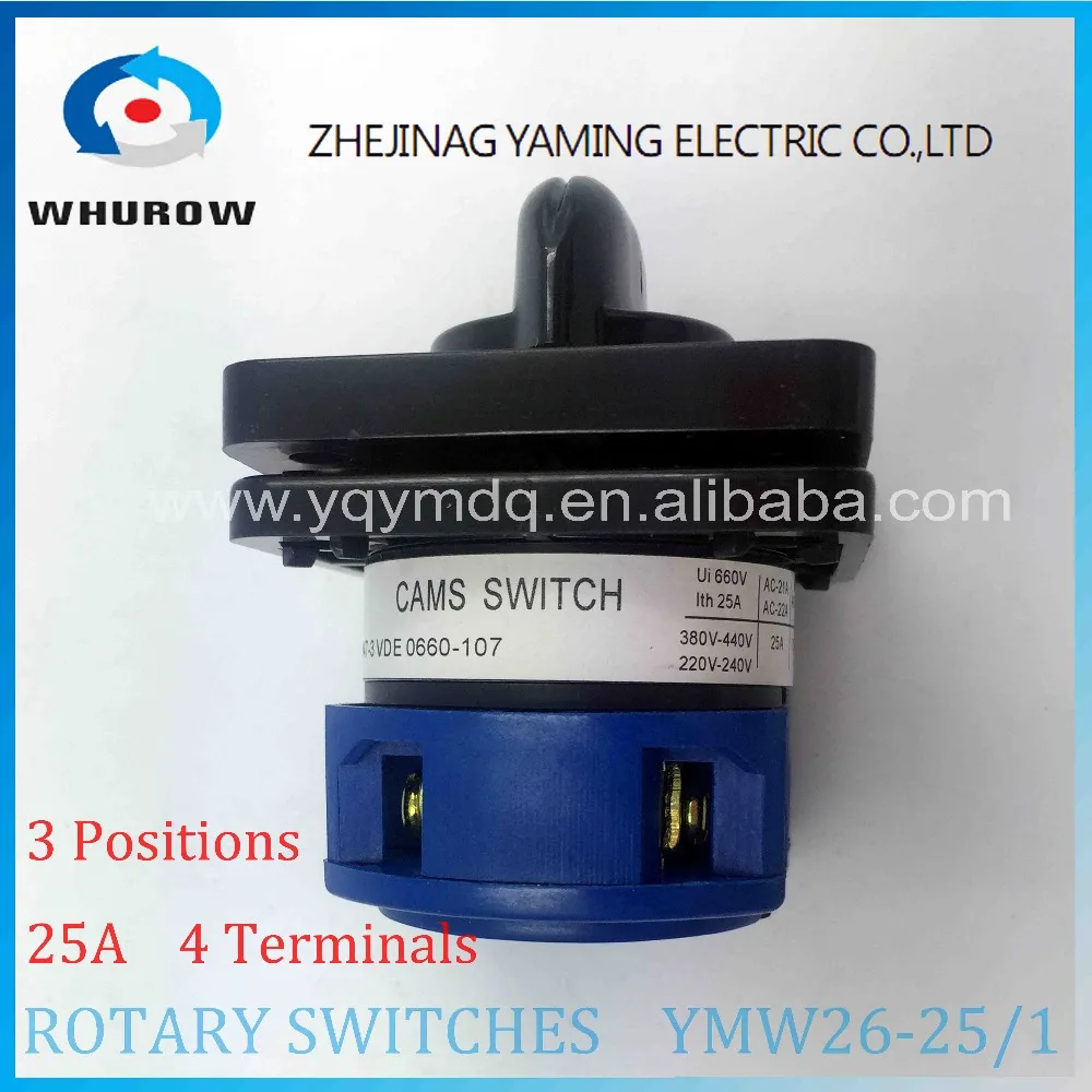 LW26 YMW26 25/1 поворотный переключатель 3 положения ручка 102 высококачественный