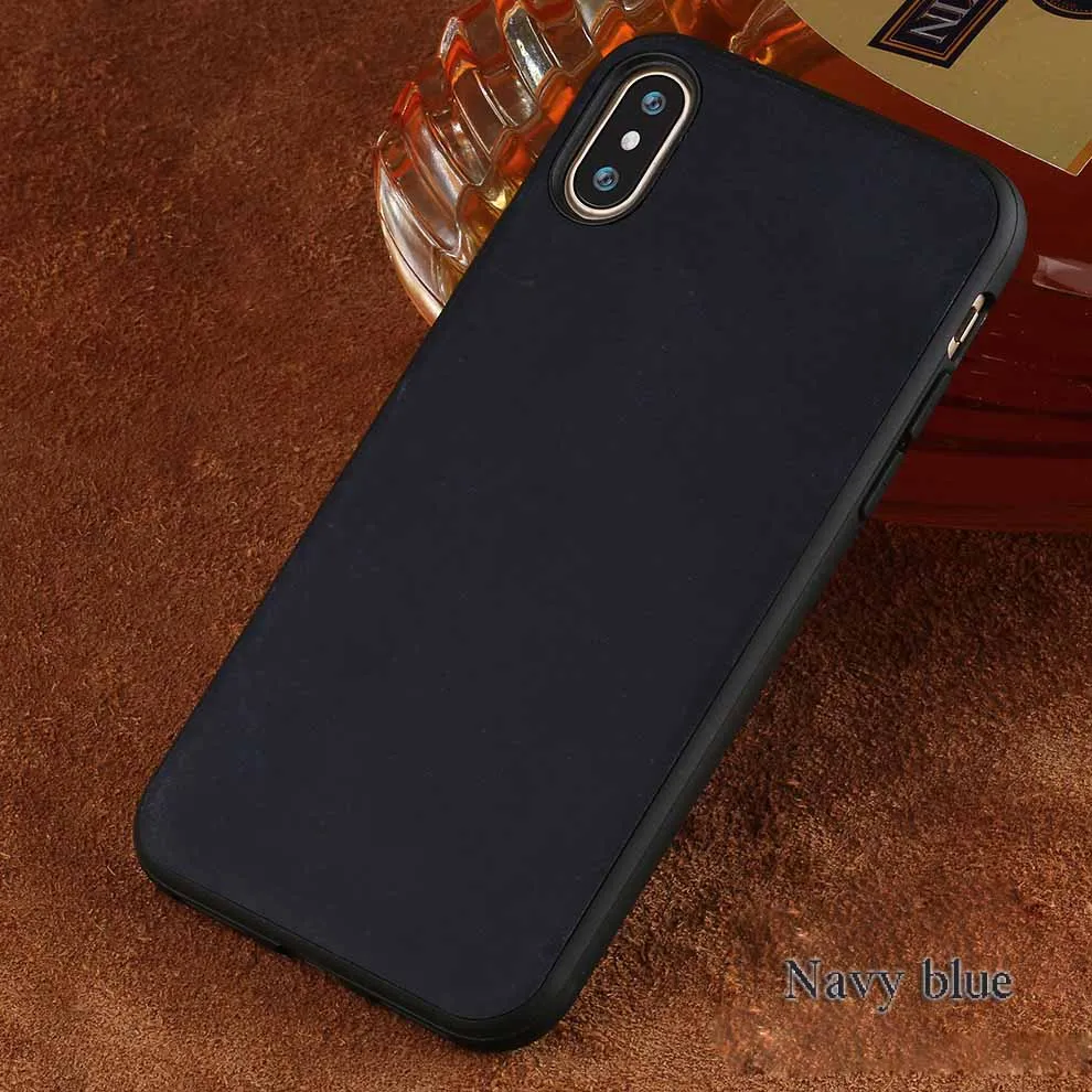 blue Ретро подлинный подтягивающий кожаный чехол для телефона iphone X 11 11 Pro Max XS XR xsmax 6 6s 5 5S se 7 8 plus 360 полная защита - Цвет: blue