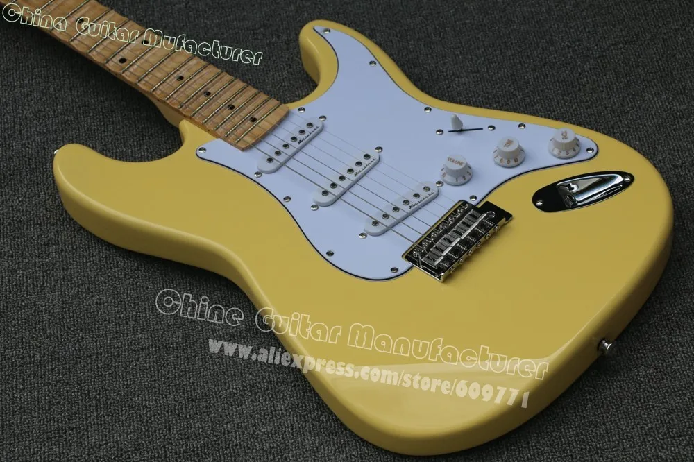 Custom shop Yngwie Malmsteen электрогитара с глубоким зубчатым горлом, большой головной убор ST guitar ra