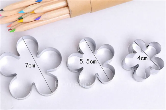 Классическая форма для вырезания лепестков роз 3 шт./лот маффинов кексов