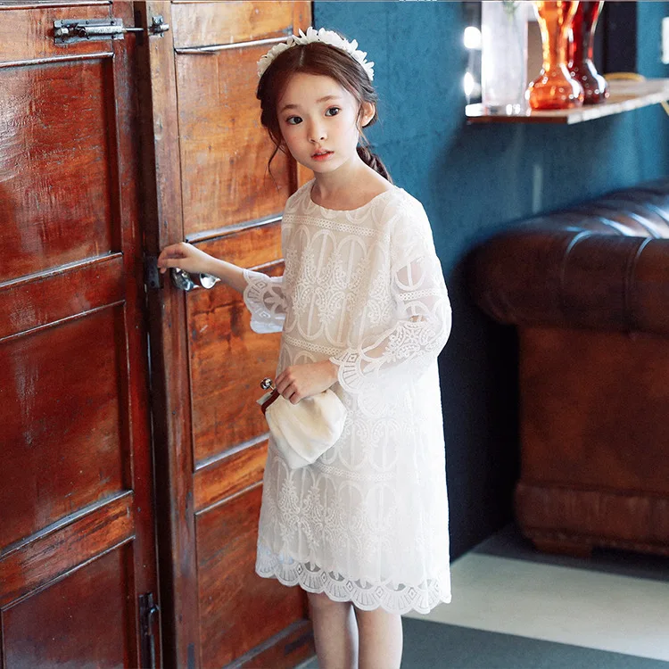 2018 г. Lastest Moda/кружевное платье на день рождения для девочек летнее элегантные