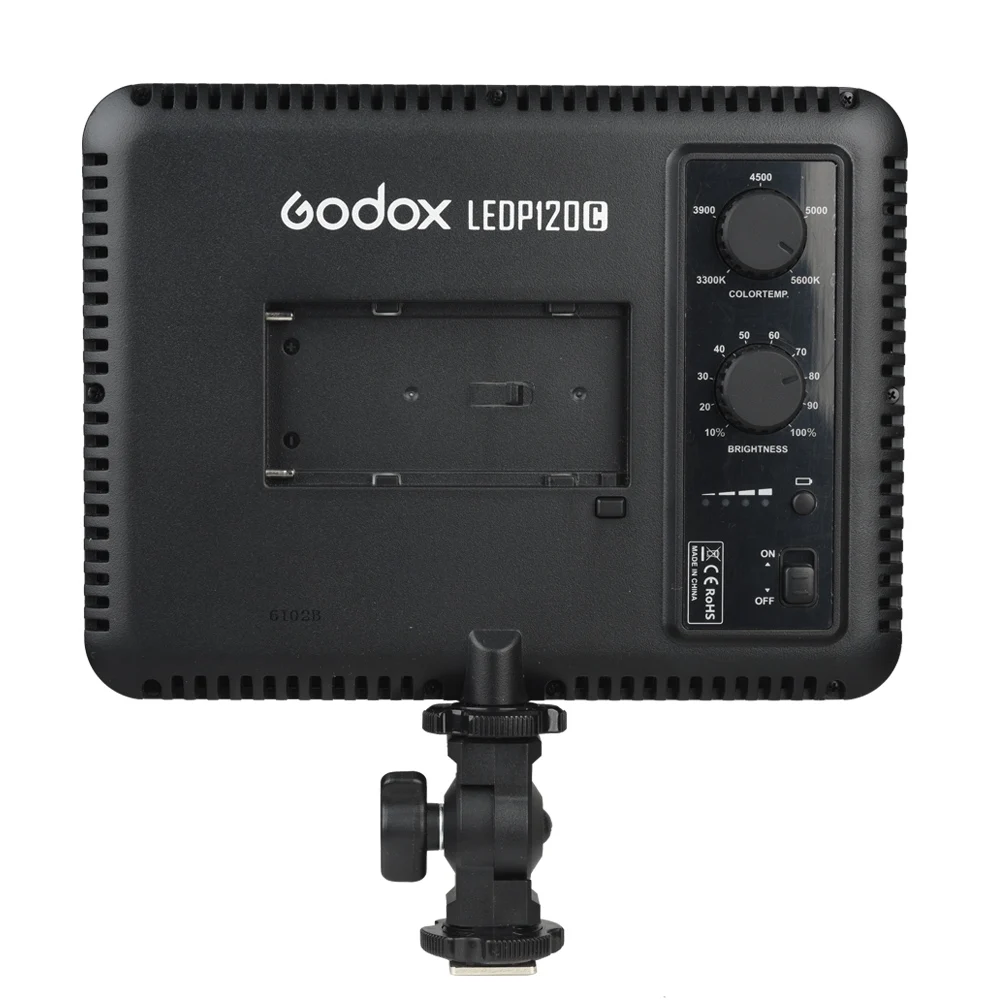Godox LEDP120C Регулируемая Цветовая температура света Ультра тонкий светодиодный