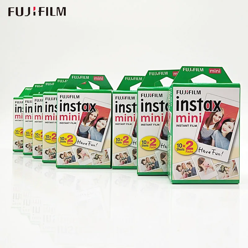 Fujifilm Instax Mini 9 белая пленка 10-200 листов для FUJI Instant Photo camera Mini 9 8 7s 25 50s 70 90, Share Printer SP-1 SP-2 - Цвет: 160 Sheets Twin Pack