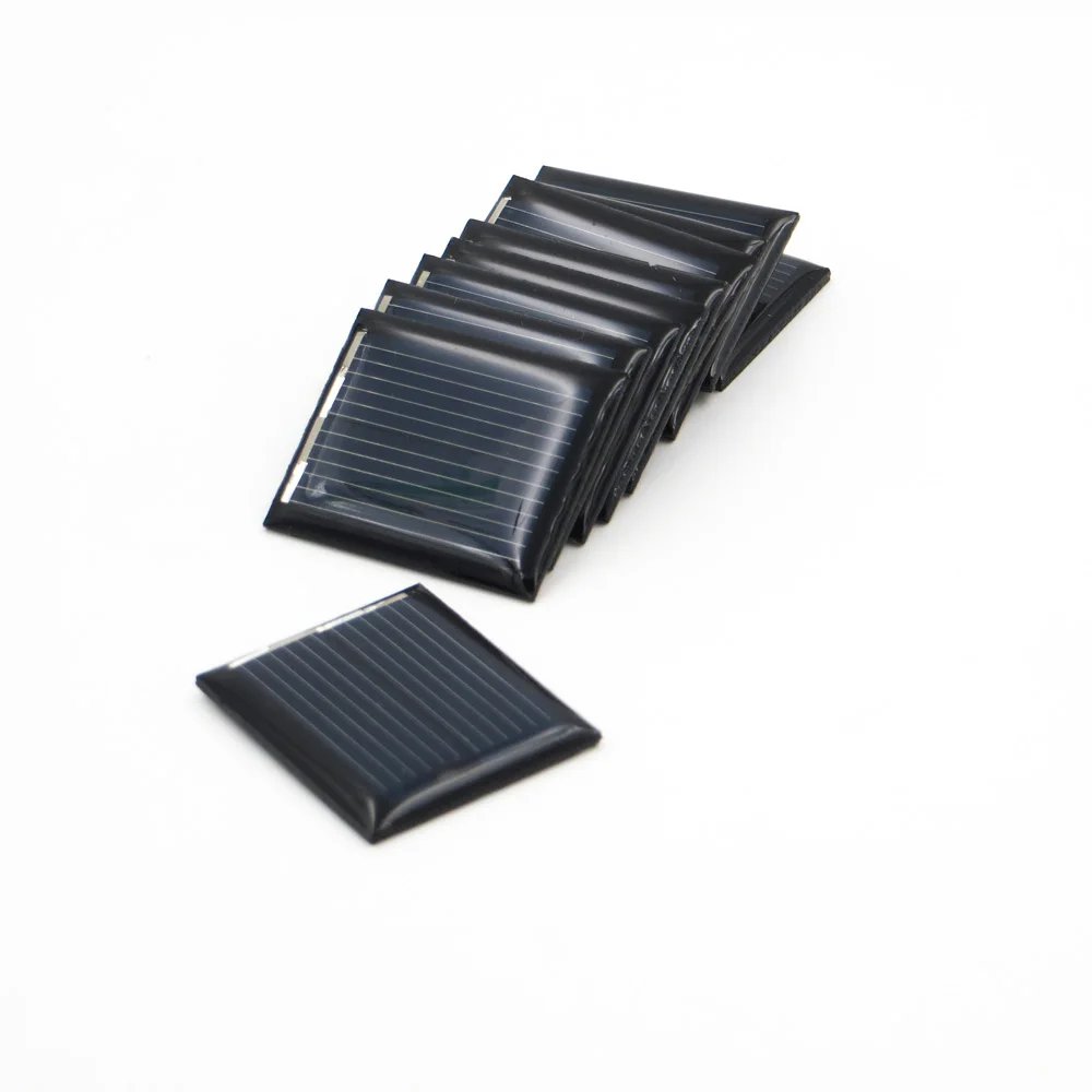 10pcs x 0.08W 1V 80mA Solar Panel Standard Epoxy Polycrystalline Silicon DIY Battery Power Charge Module Mini Cell toy | Обустройство