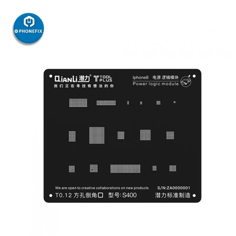 PHONEFIX QianLi iBlack 3D BGA трафарет силовой логический модуль BGA инструменты для iPhone 5 5S 6 6S 7G 7Plus 8 8P