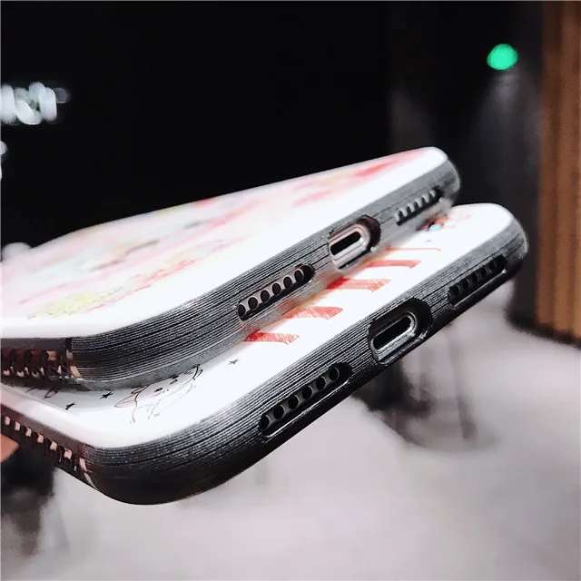 Чехол для телефона из закаленного стекла с мультяшным рисунком для iPhone 11 Pro Max 6 6s 7 8 Plus X XR XS Max, Жесткий Чехол