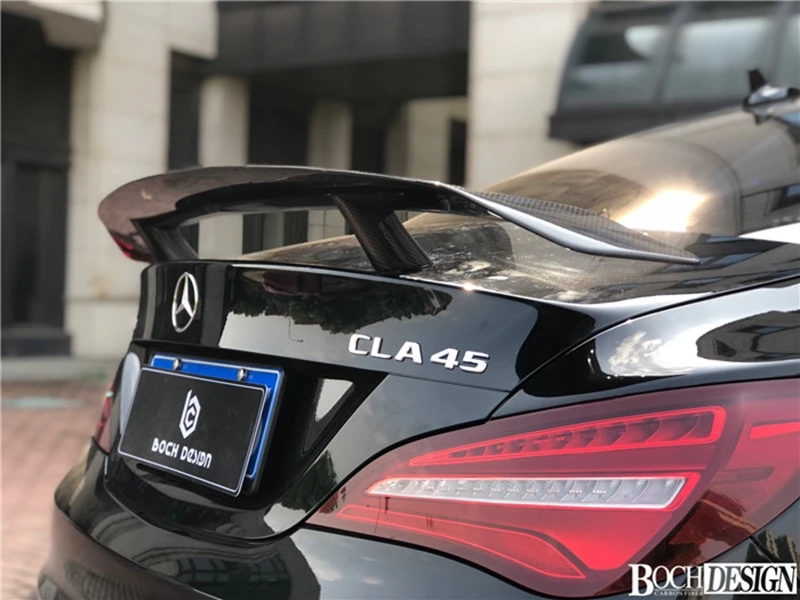 GT Спойлер Крыло Крышка для Mercedes-Benz CLA класс W117 CLA45 углеродное волокно/FRP задний багажник спойлер 2013