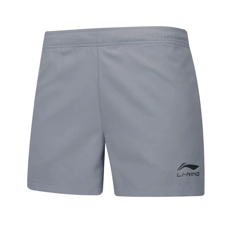 Li-Ning мужские шорты для настольного тенниса, дышащие, Стандартная посадка, командная одежда, подкладка, базовые спортивные шорты для соревнований, AAPP075 CAMJ19