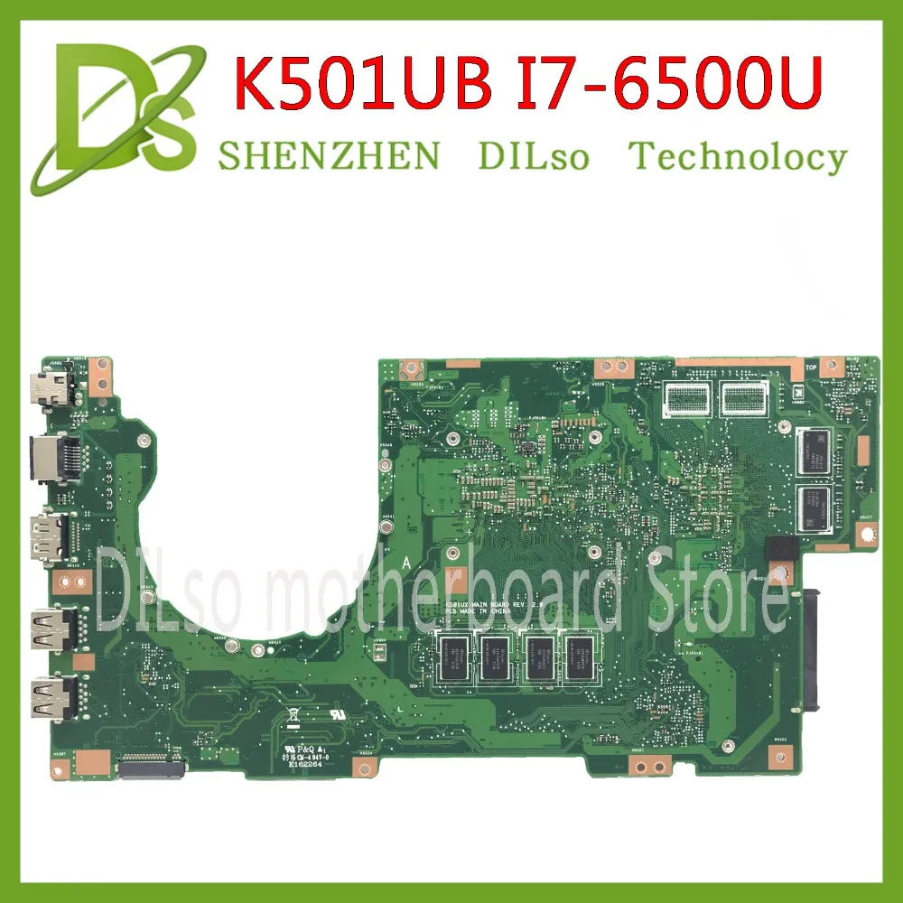 KEFU K501UB для ASUS K501UX K501UB K501UW материнская плата для ноутбука K501UB материнская плата i7-6500U ЦП с GTX940M-2GB графической картой