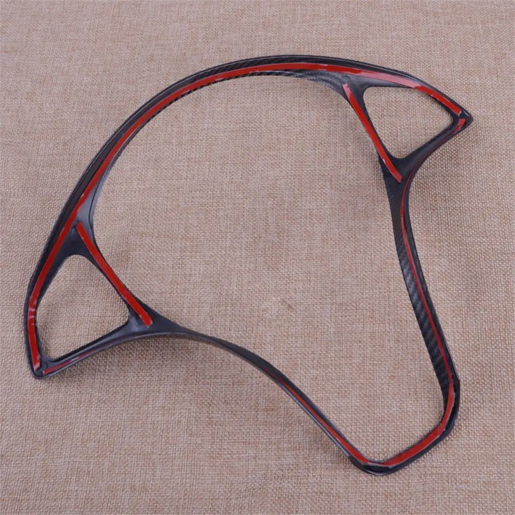 

CITALL Carbon Fiber Texture ABS Pattern Steering Wheel Decor Cover Trim Fit For Benz C-Class W205 GLC-Class X253 2016 2017