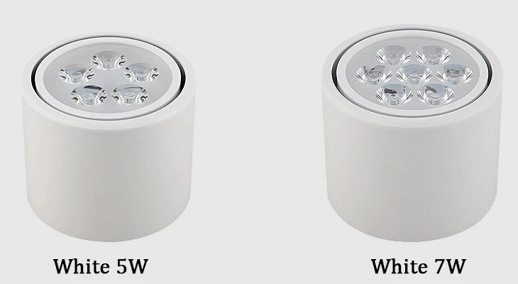 Поверхностного монтажа светодиодный светильник 3W5W7W9W12W15W18W AC85-265V высокой яркости Светодиодный точечный светильник потолочный светильник ing RoHS CE
