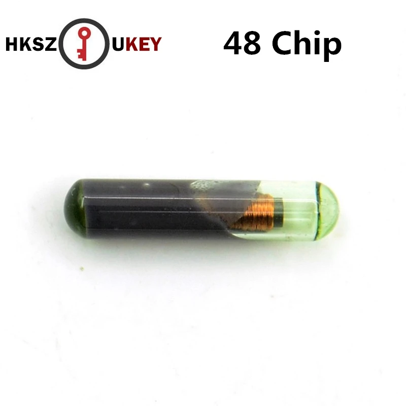 HKSZUKEY 1 шт. ключ транспондер чип id 48 ID48 ID:48 стеклянный автомобильный OEM megamos крипто