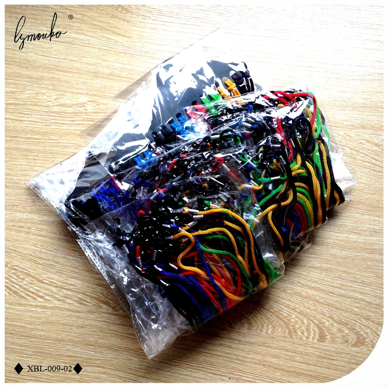 Lymouko 100 шт./лот, разноцветные нейлоновые очки, держатель шнура, солнцезащитные очки для спортивных очков, ремешок на шею