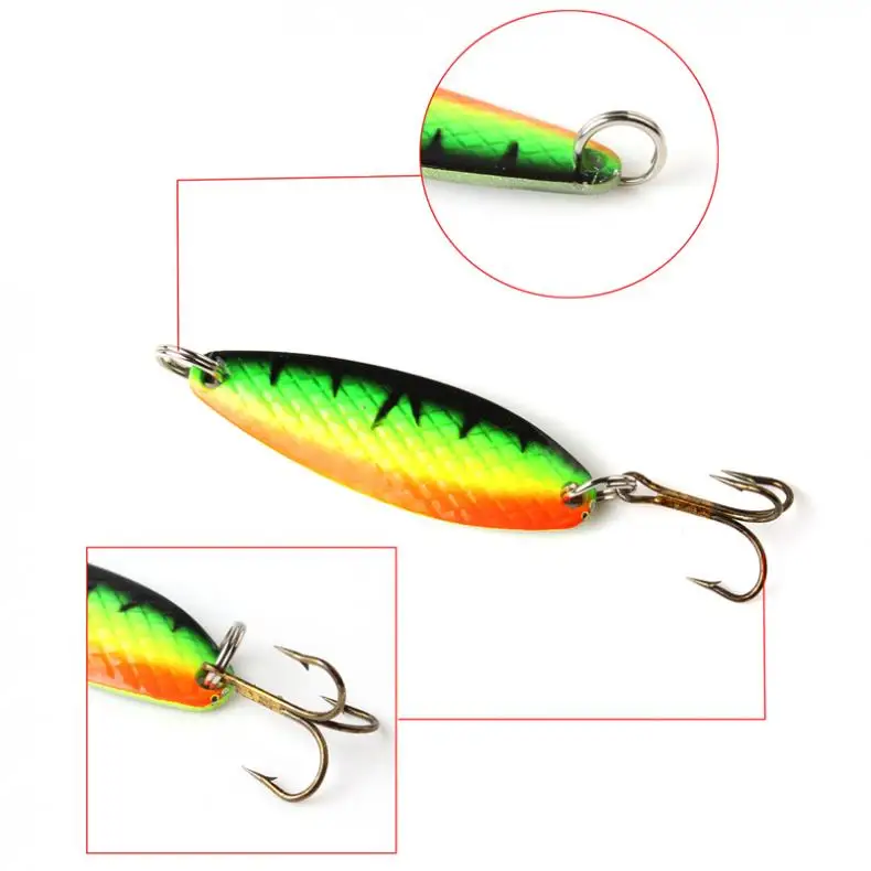 30 шт./лот металлическая блесна из высокоуглеродистой стали приманка ложка для