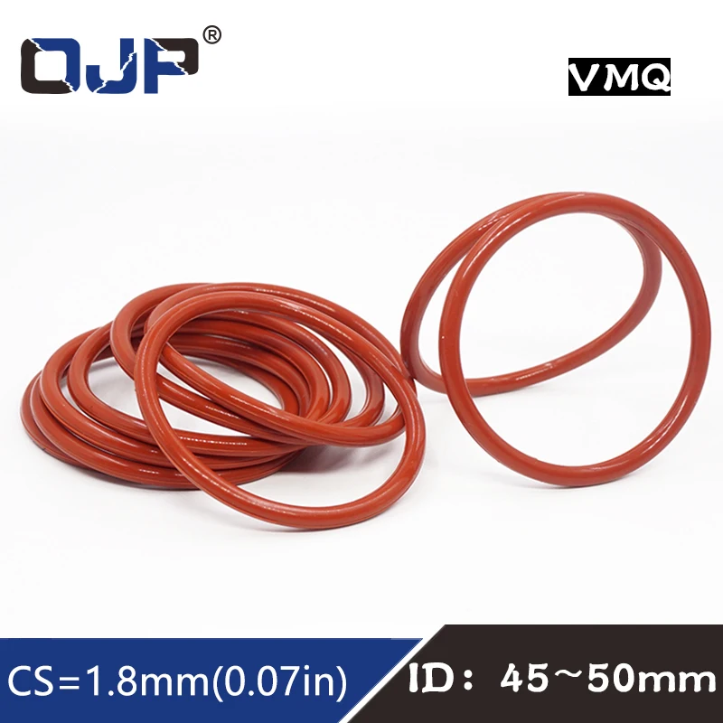 5 шт./лот красный силиконовым кольщом силикон/VMQ-хомут с круглым воротником для