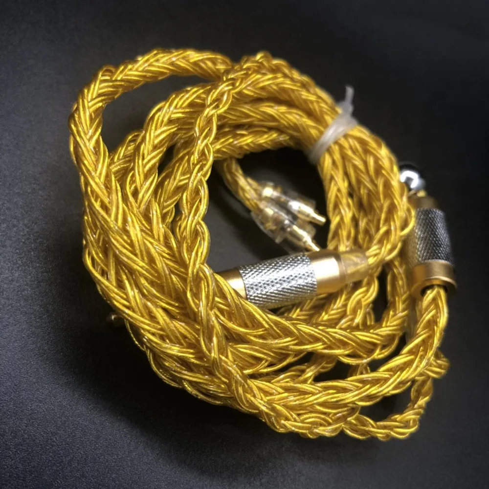 Кабель для наушников FENGRU DIY jdly Gold JC16 6N OFC 16 Share 480 ядер Shure SE215 IE80 KZ ZST Pro ZSN ZS10