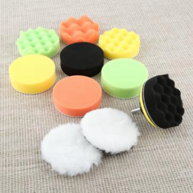 12 шт. полировальные колодки для автомобиля губка Полировочная прокладка набор