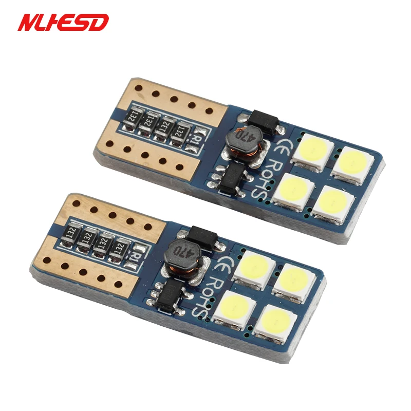 

2 шт. T10 3030 SMD светодиодная лампочка в автомобиль 8SMD двухсторонний широкий светильник Подсветка регистрационного номера светильник s Белый ...
