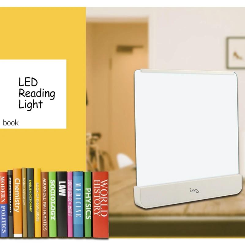 LED Волшебное кольцо пластина настольная лампа ночник защиты глаз Портативный