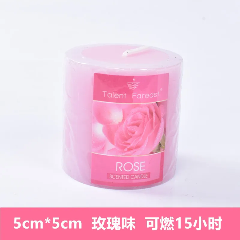 Домашняя Scentend свеча, рождественские свечи на день рождения, свадебные декорации, романтические свечи, Подарочные свечи, восковые свечи WZE003 - Цвет: Rose 5x5cm