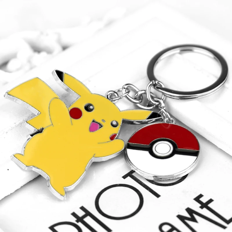 Классический мультфильм Pokemon Go брелок Poke Ball Пикачу брелок ювелирные изделия мода автомобиль брелок на подарки, держатель для ключей chaviro