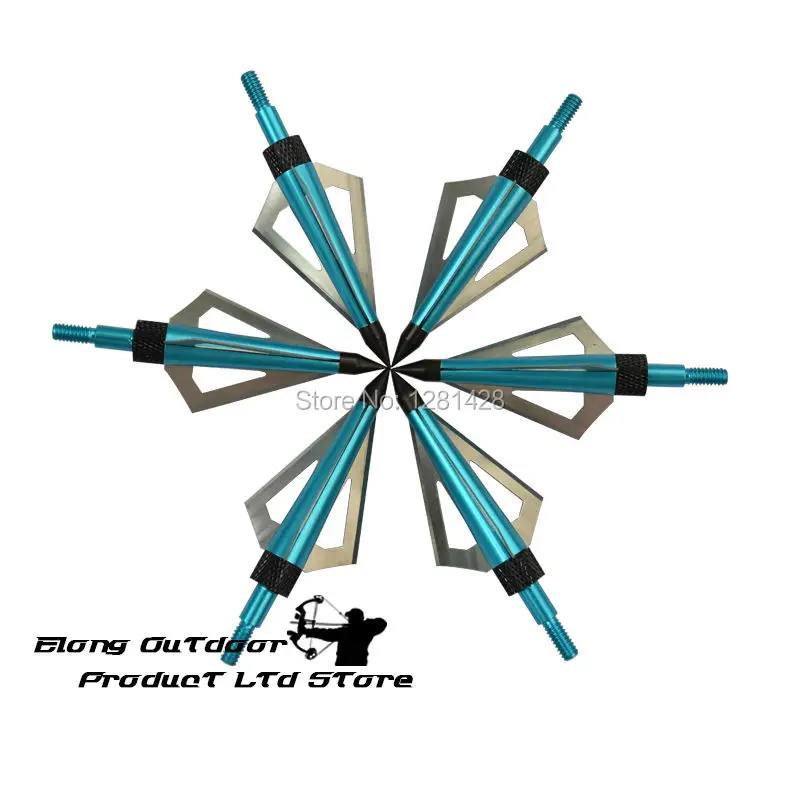 12 шт. голубые 125 зернистые стрелы для стрельбы из углеродного волокна