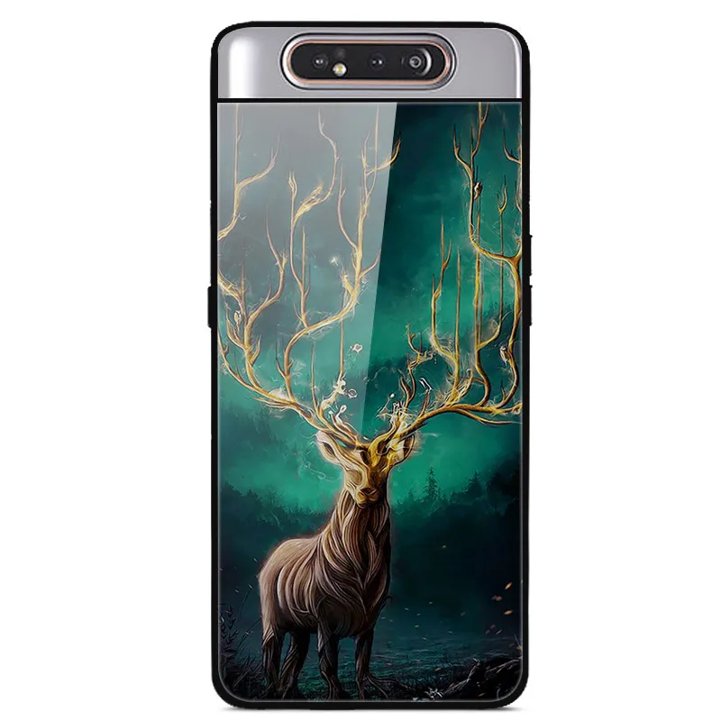 6," чехол для samsung A80, чехол A 80, роскошная задняя крышка из закаленного стекла для samsung Galaxy A80 A90 A 90, чехол, мягкий ТПУ бампер, рамка