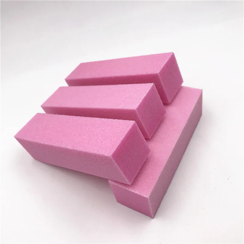 4 шт./лот розовый буфер для ногтей педикюра маникюра ухода за ногтями инструмент