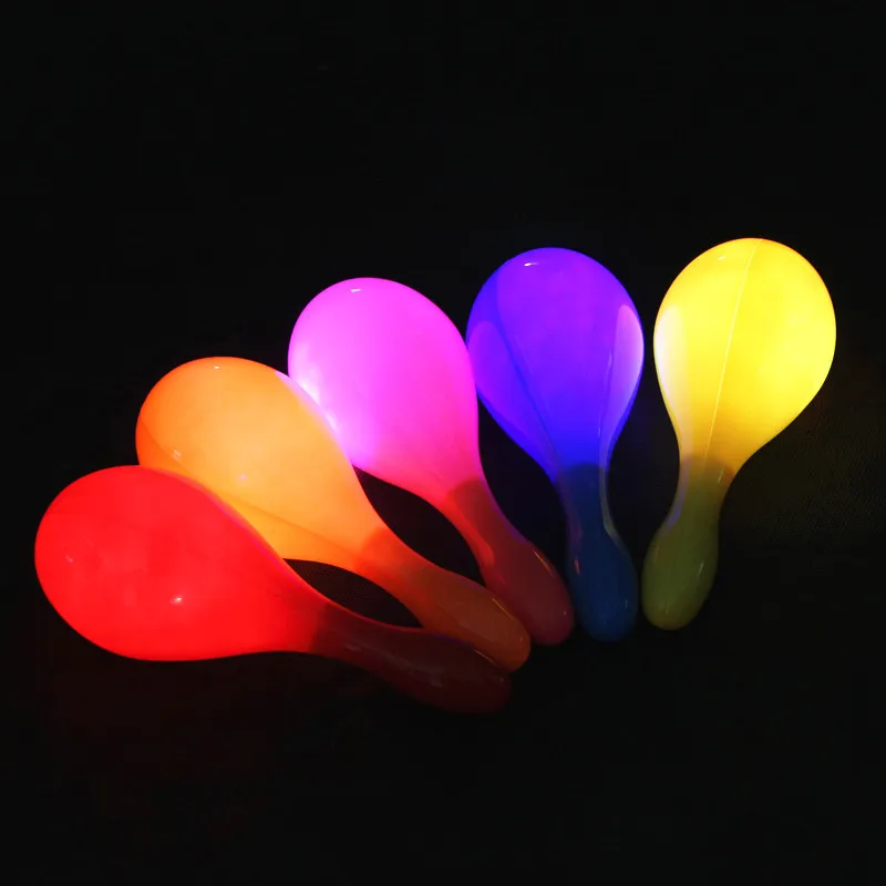 300 шт. светодиодная мигающая лампа Maracas с неоновым светом для пляжа вечеринки