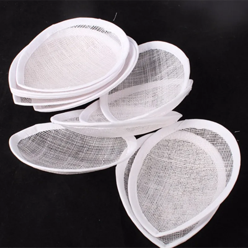 Оранжевый 13 см teardrop Sinamay основа для вуалетки DIY millinery база Коктейльные Шляпы материал kentucky вечерние аксессуары для волос 17 цветов