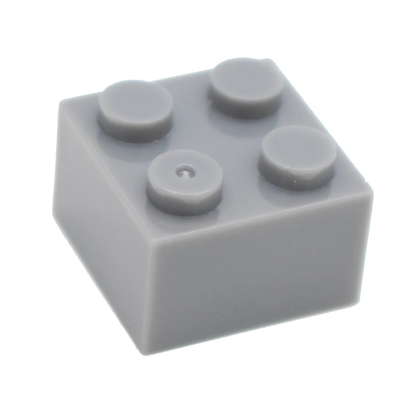 Dark grey Строительные блоки Moc Brick 2x2 3003 DIY, Обучающие творческие основы, классические наборы, совместимые сборные частицы, игрушки для детей - Цвет: Dark grey