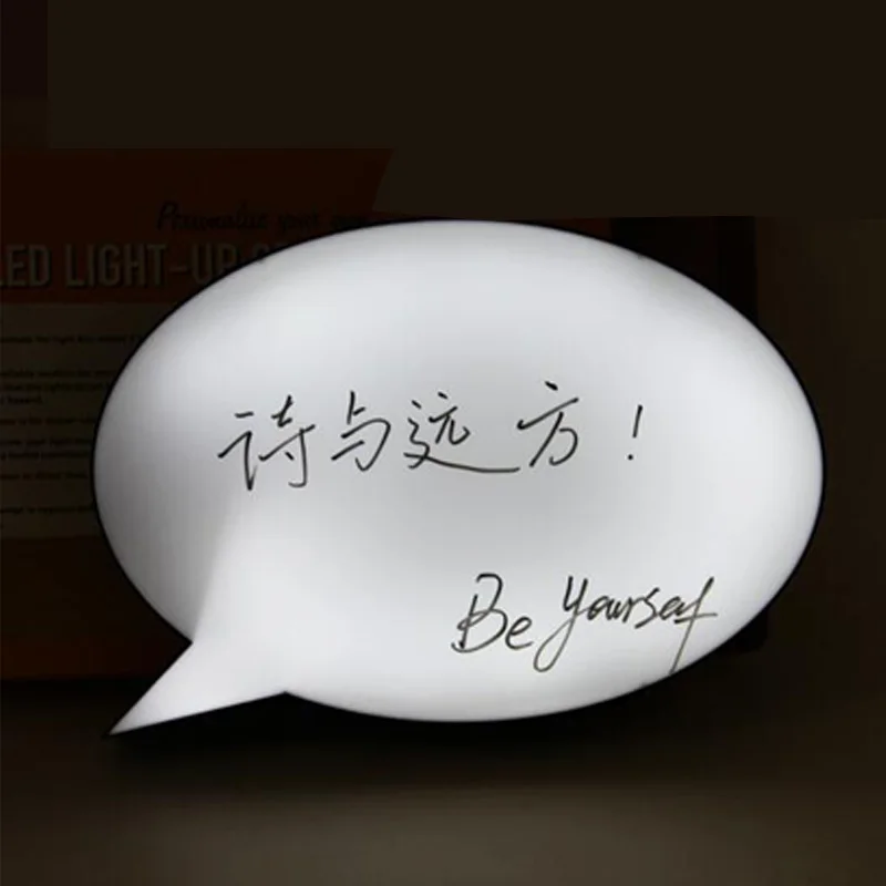 Q type message light box DIY creative fashion can wipe birthday party confession Christmas carnival toy LED supplies | Лампы и