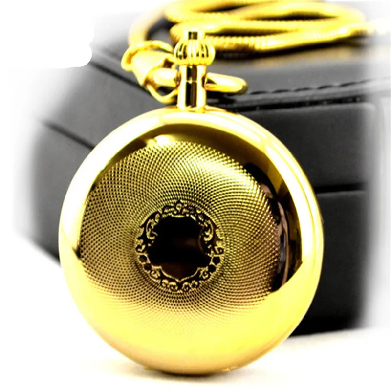 Роскошные золотые пустотелые автоматические механические карманные часы