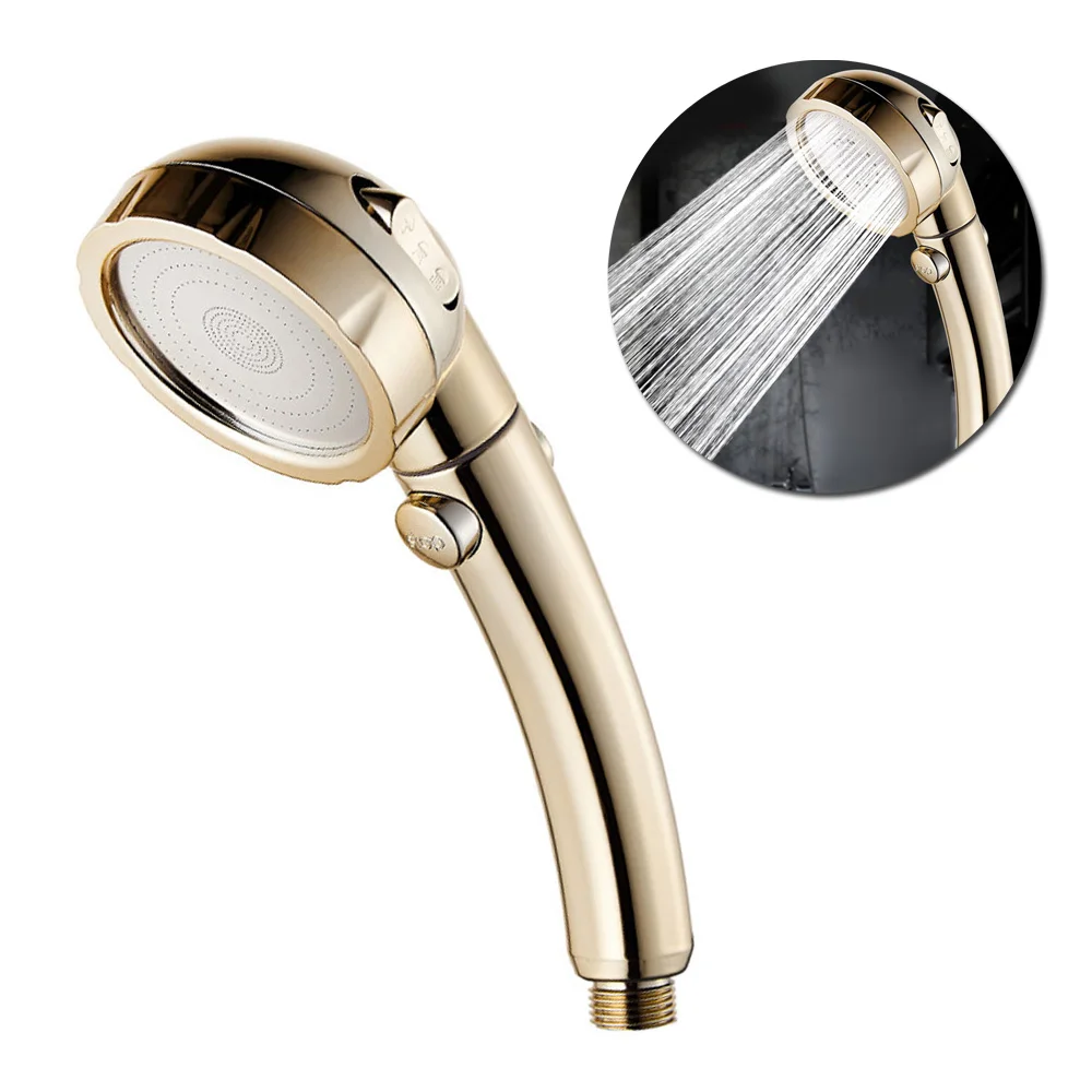 Части 360 градусов насадка для душа Вращающийся 3 режима высокого давления