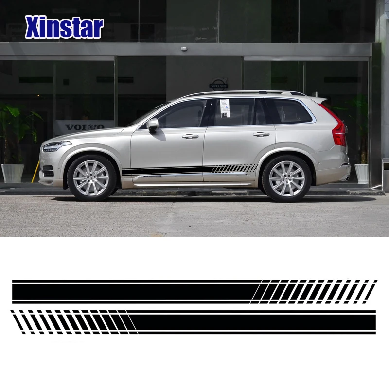 Наклейка на боковой кузов автомобиля kk Rdesign 2 шт. для volvo S40 S60 S80 S90 XC40 XC60 XC90 C30 C60 C70 V40