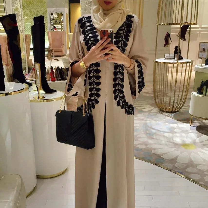 Большой размер Повседневный хлопковый Халат с принтом мусульман турецкое