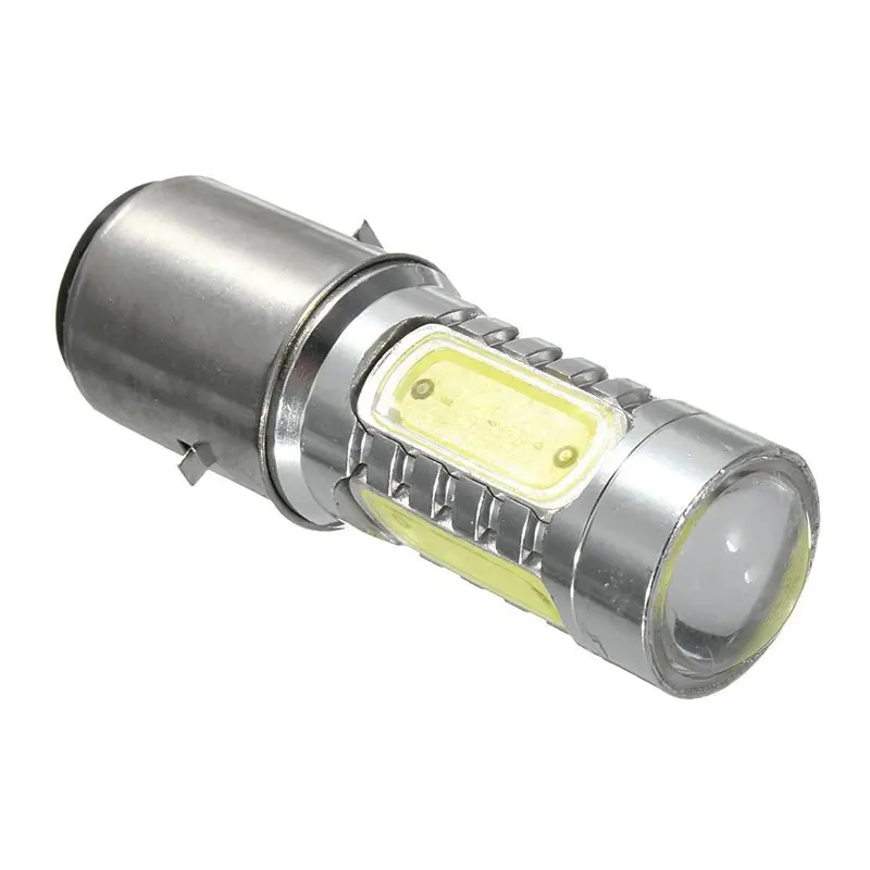 12V BA20D H6 4 COB светодиодный светильник белого цвета для мотоцикла велосипеда мопеда