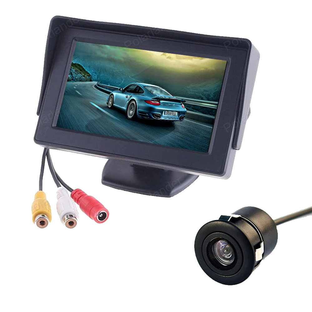 Монитор для автомобиля 4 3 &quotTFT LCD экран + CCD заднего вида парковочная камера 2 в 1 |