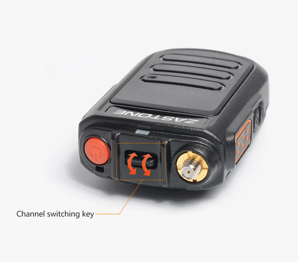 2 шт) Zastone mini9 128 каналов uhf мини тела walkie talkie двухстороннее радио 5 Вт 400-470 МГц портативный Радиоприемник