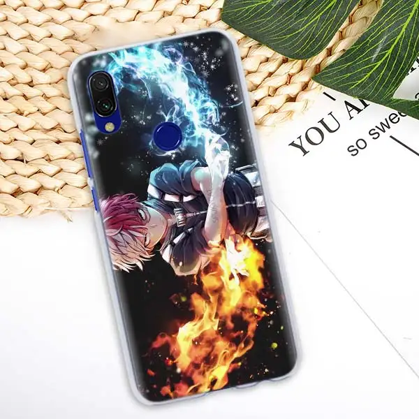 01 Чехол-накладка Boku no My Hero Academy для Xiaomi Redmi Note 7 Pro 7 6 5 Plus 5A 6A 4X S2 GO Pocophone F1 чехол для телефона Coque - Цвет: 01