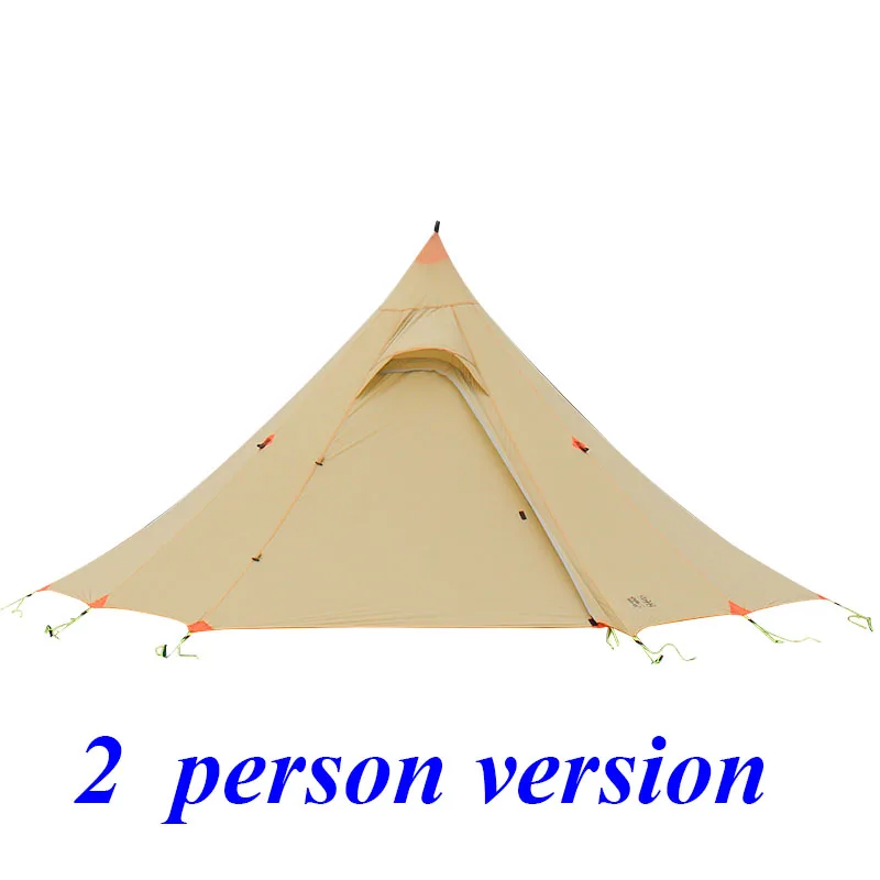 2 person version ASTA Новое поступление Ультра светильник шестигранный дизайн 20d silnylon открытый 3 сезона 1 человек/2 Человек Палатка - Цвет: 2 person version