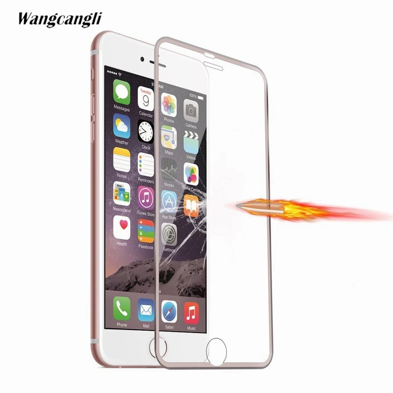 Защитное стекло 3D изогнутый дугой край закаленное для iPhone 7 7s 7Plus 8 8s Plus 9H цветов |