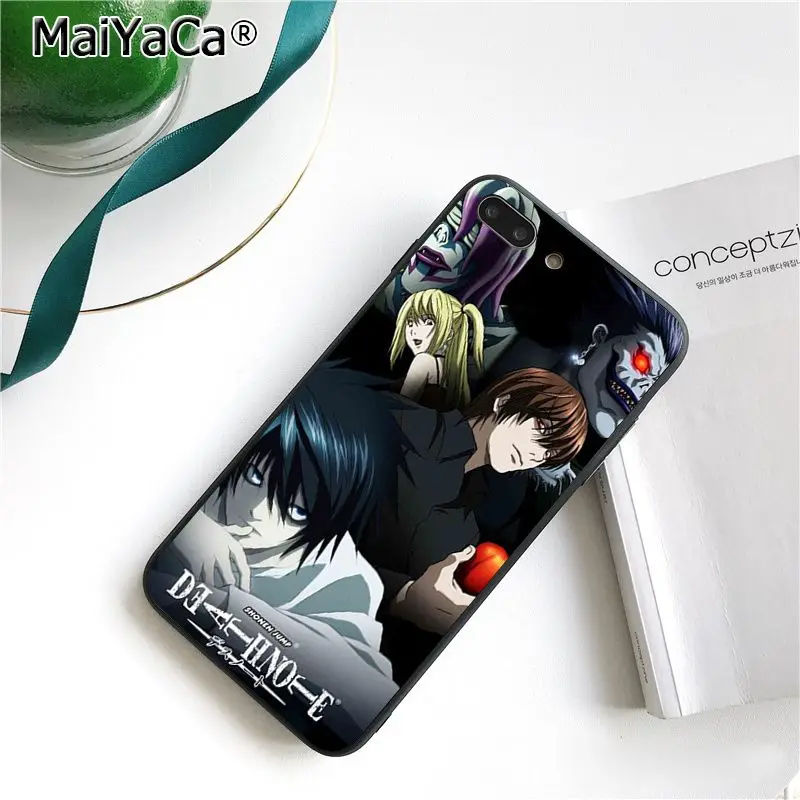 MaiYaCa чехол Ryuk смерть Кира Coque чехол для телефона для iphone 11 Pro 11Pro Max X XS MAX 6 6s, 7, 7 plus, 8, 8 Plus, 5 5S SE XR - Цвет: A13