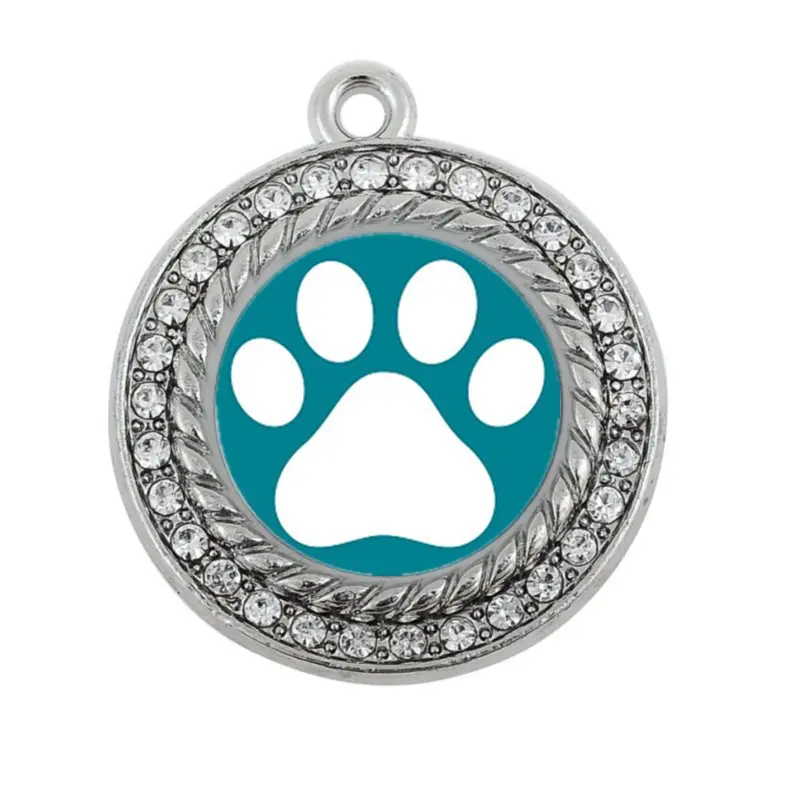 Новые Модные животные Симпатичные лапы печати круг Шарм в античном стиле