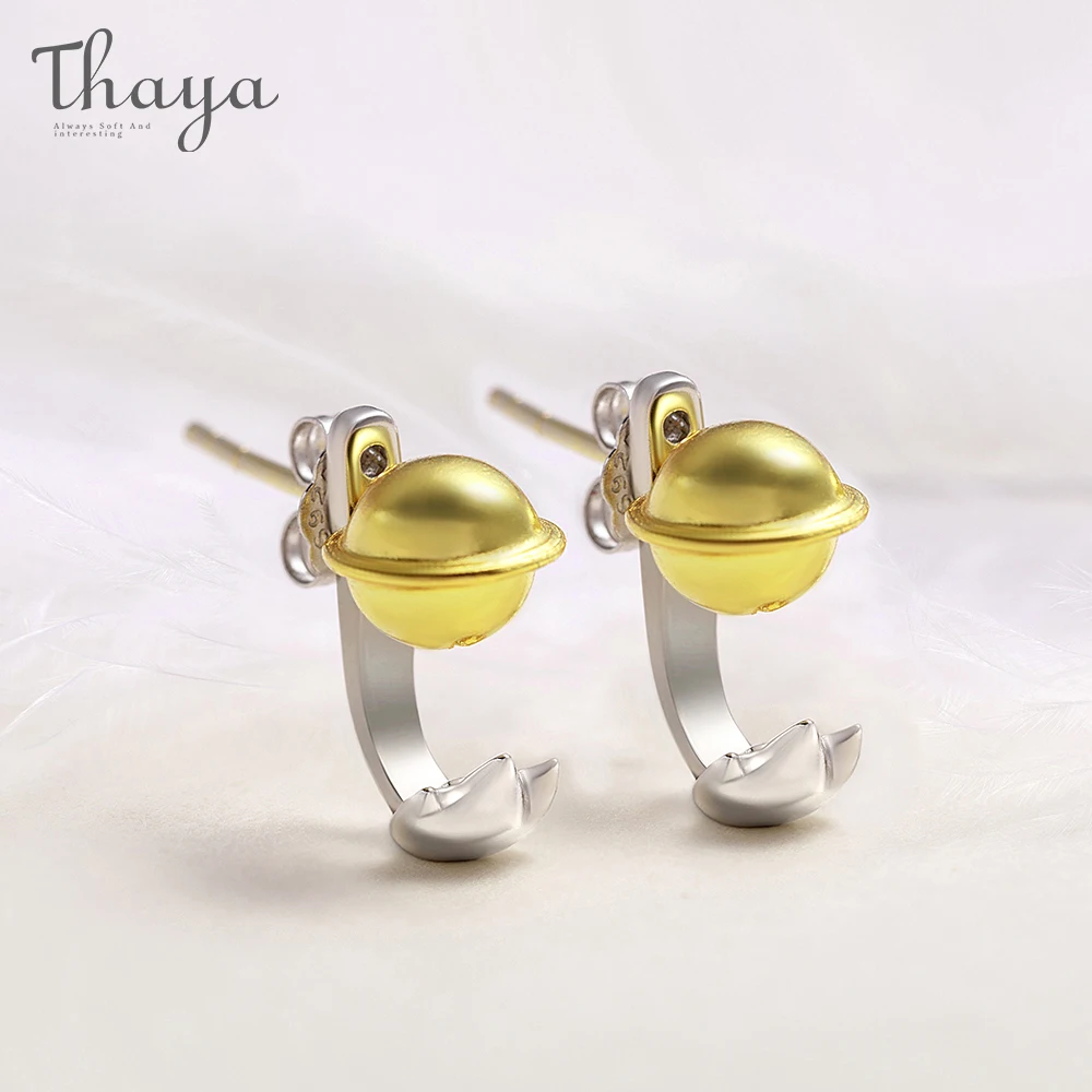 Thaya колокольчик и коготь кошки серьги гвоздики милые S925 Серебряные креативные