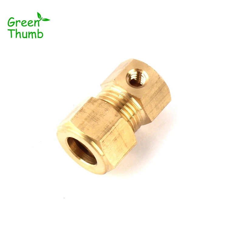 15pcs Inner Diameter 9.5mm Brass Quick Connector Thread Spray Fittings Green Thumb High Pressure Brass Single Spray Accessories