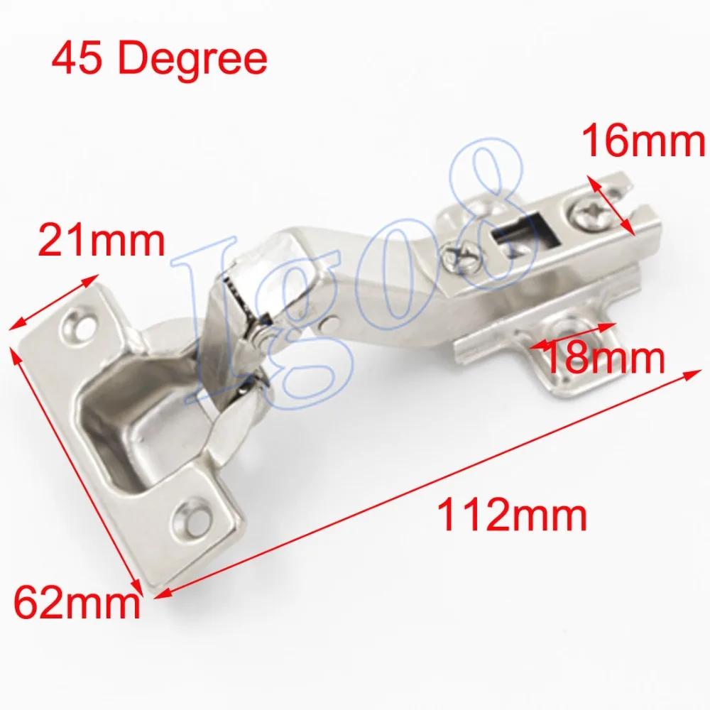 

Steel 45 Degree Cabinet Door Hinges 2PCS on Discount