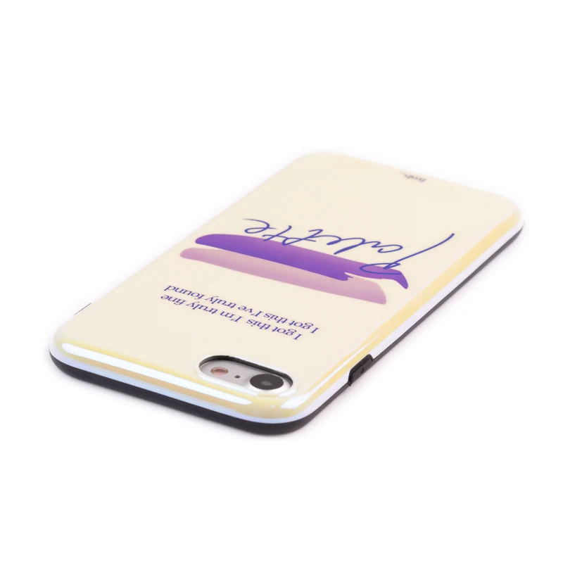 Cuptakes Luxury Glossy IMD Soft Silicone Case for iPhone 7 8 X 6 6S 8Plus Cover Cute quotes message Love found got this Fundas |