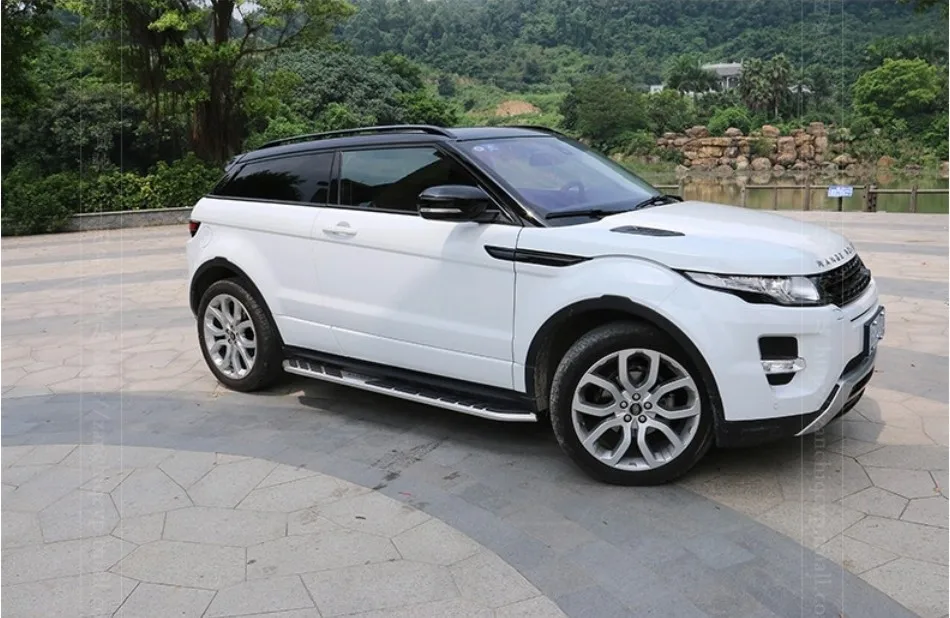 Для Land Rover Range Rover Evoque 2012- алюминиевый сплав Серебряный Топ Багажник на крыше автомобиля боковое украшение бара отделка автомобиля аксессуары
