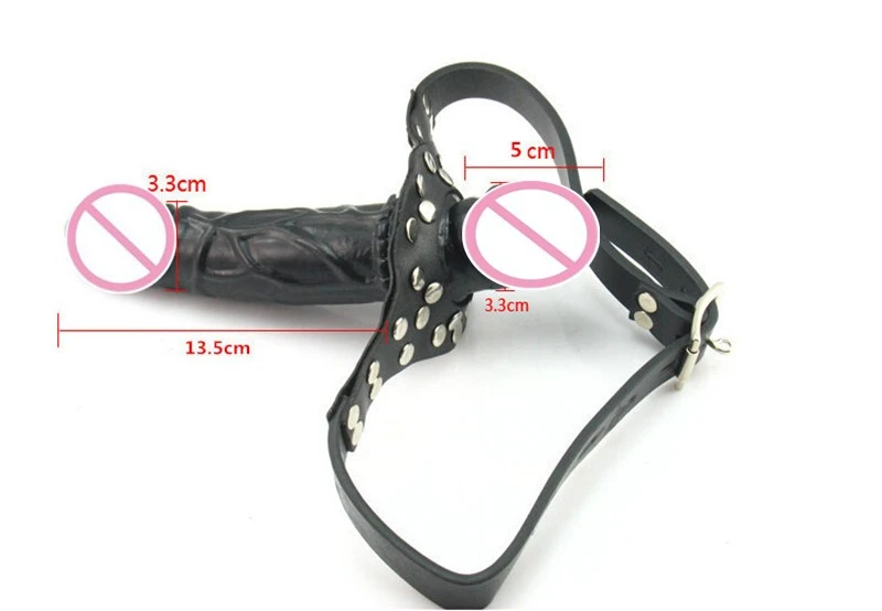 Двойной страпон фаллоимитатор рот кляп мяч Эротические Секс игрушки для пар